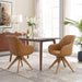 Beech Wood Swivel Chair for Small Spaces