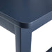 Navy Blue Farmhouse Table and X-Back Chair Dining Set