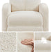 Fabric Pushback Recliner Chair, Ivory