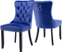 Velvet Dining Room Chairs Set of 2, Blue