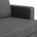 Charcoal and Silver 3 Seater Sofa