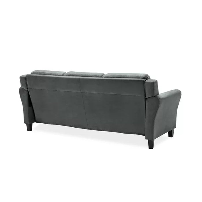 Liston 78.8" round Arm Tufted Sofa