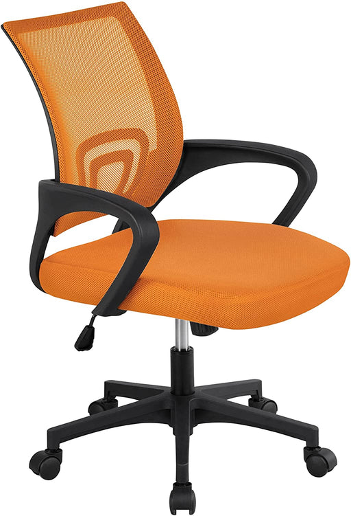 Ergonomic Orange Mesh Office Chair with Lumbar Support