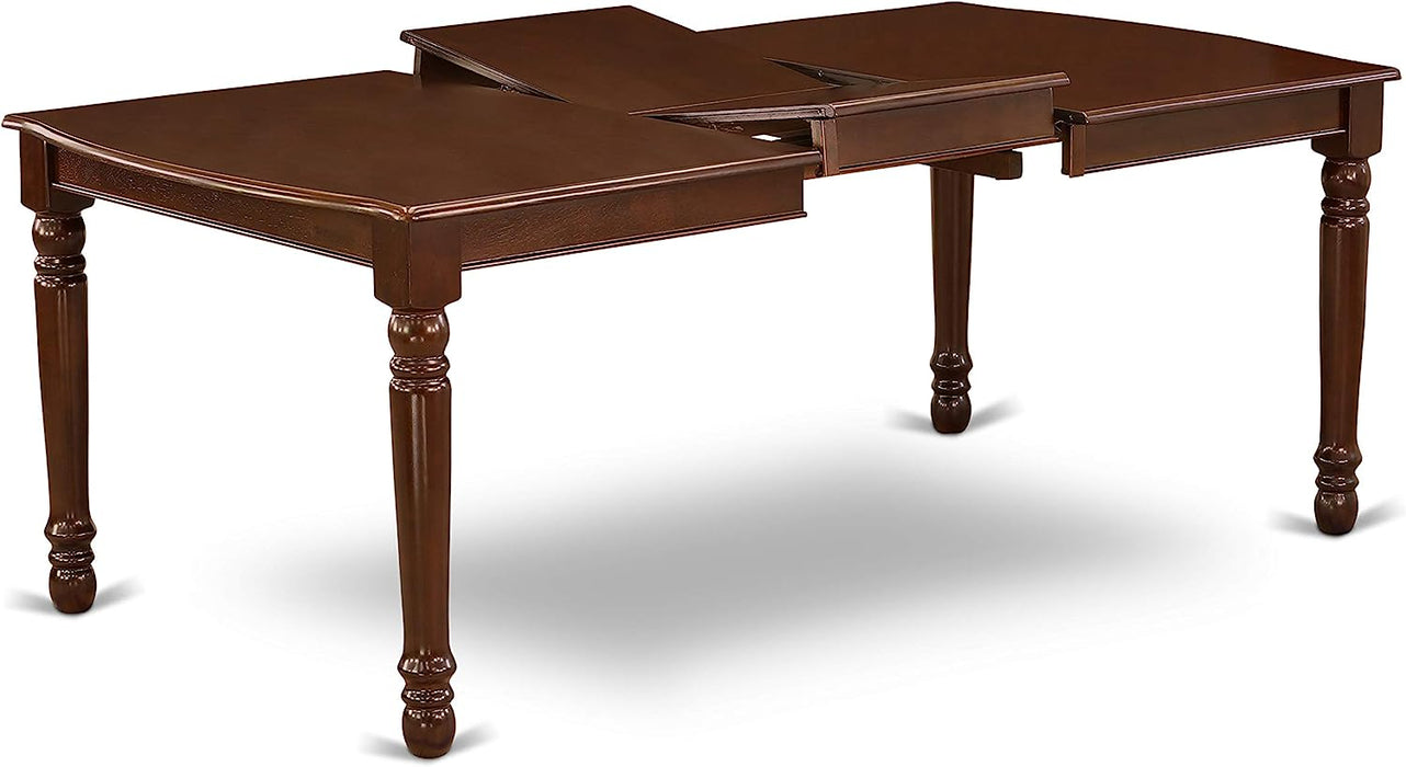 7-Piece Dining Table Set in Mahogany
