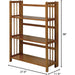 Stackable Chestnut Bookcase - 3 Shelves, 27.5″ Wide