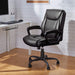 Puresoft Mid-Back Office Chair with Armrest - Black