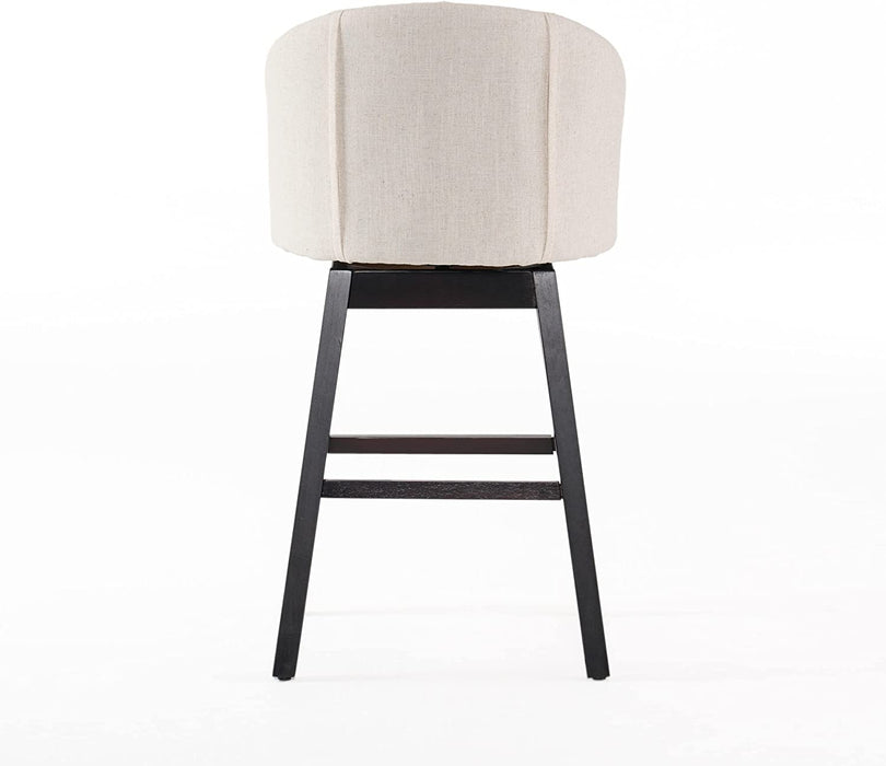 Ogden 2-Piece Beige Barstool Set