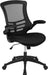 Black Mesh Swivel Office Chair with Arms