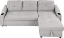 Pull-Out Sectional Sofa Bed with Storage