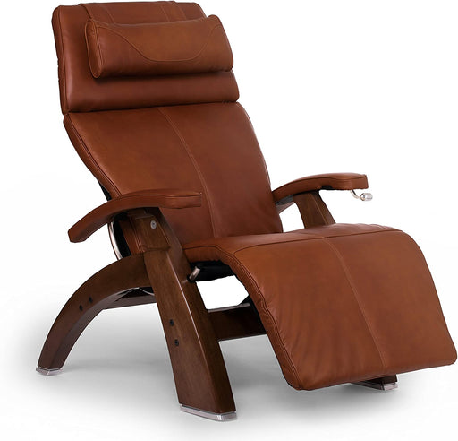 Perfect Chair ″PC-420″ Full Grain Leather Recliner, Walnut, Cognac