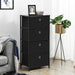 Black 4-Drawer Nightstand and Dresser