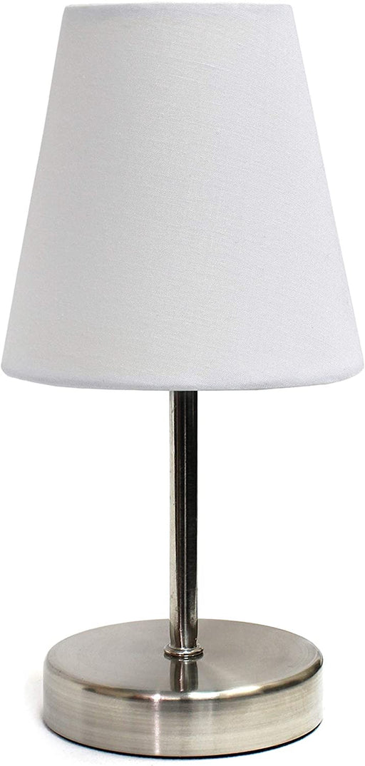 Basic White Table Lamp with Fabric Shade