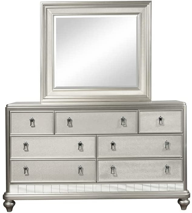 Diva 7 Drawer Dresser in Silver