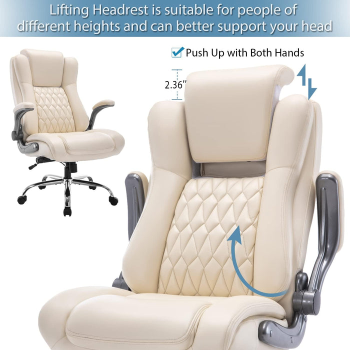 Ergonomic Executive Office Chair with Adjustable Features