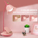 Rechargeable Pink Desk Lamp with Clamp