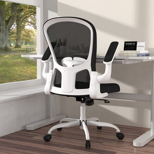 Breathable Mesh Swivel Chair with Lumbar Support