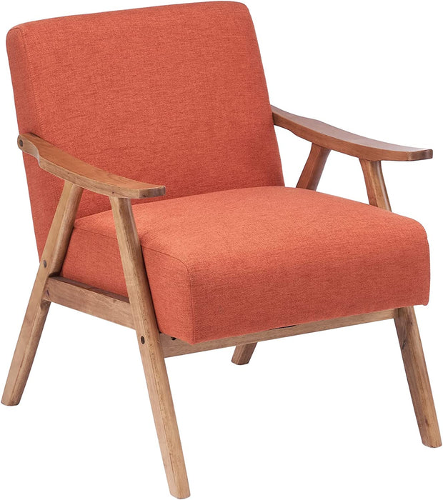 Retro Modern Burnt Orange Lounge Chair