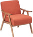 Retro Modern Burnt Orange Lounge Chair