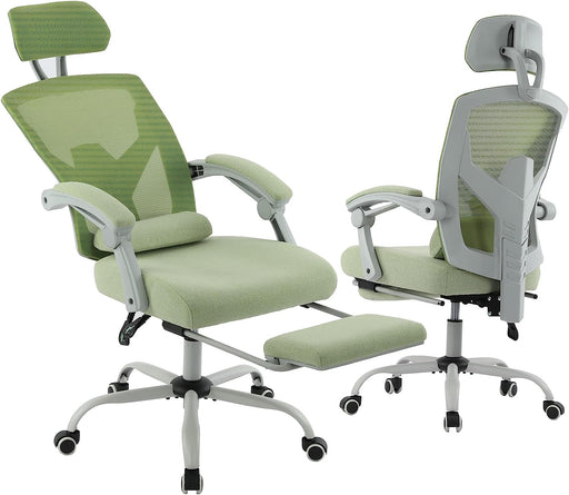 Ergonomic Reclining Mesh Office Chair with Accessories