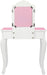 Kids Vanity Table and Chair Set with Mirror