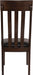 Signature Design by Ashley Haddigan Faux Leather Rake Back Dining Chair, 2 Count, Dark Brown