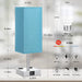 Blue Touch Lamp with USB Port and Outlet