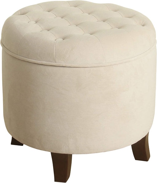Velvet Tufted Ottoman with Storage for Home Decor