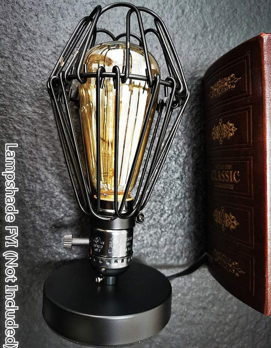 Vintage Edison Desk Lamp, Industrial Loft Light