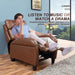 Tan Leather Automatic Lifting Recliner Chair