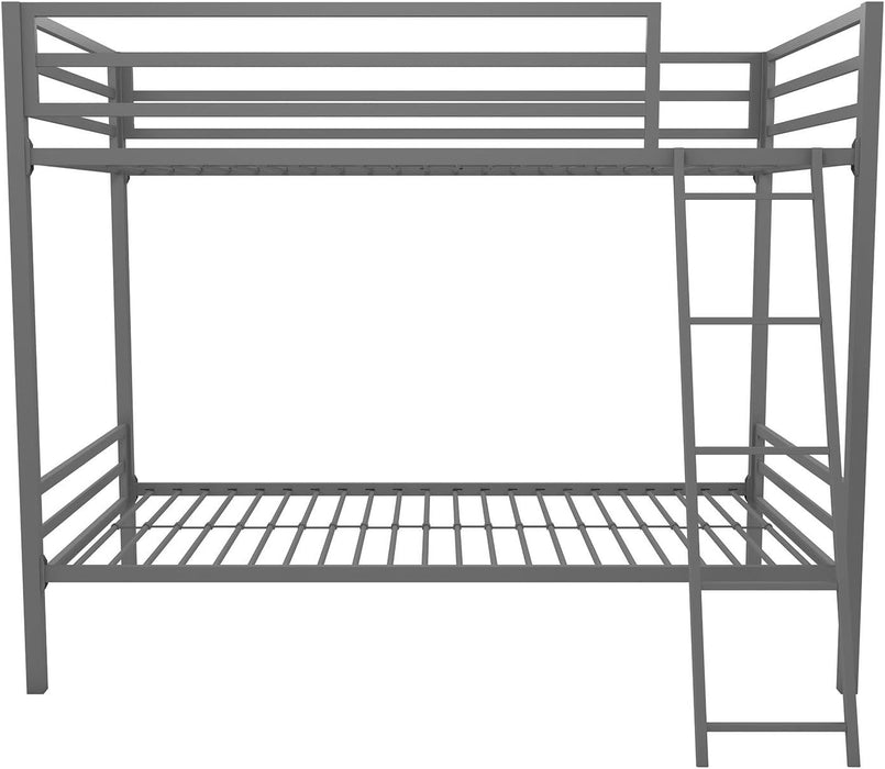 Novogratz Maxwell Metal Bunk Bed, Twin