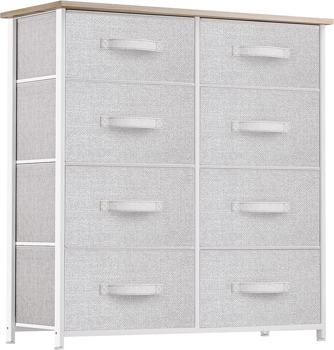 Yitahome  7 Drawer Storage Tower Drawer Chest Light Gray