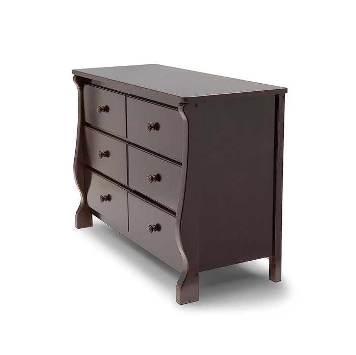 Universal 6-Drawer Dresser in Dark Choc.