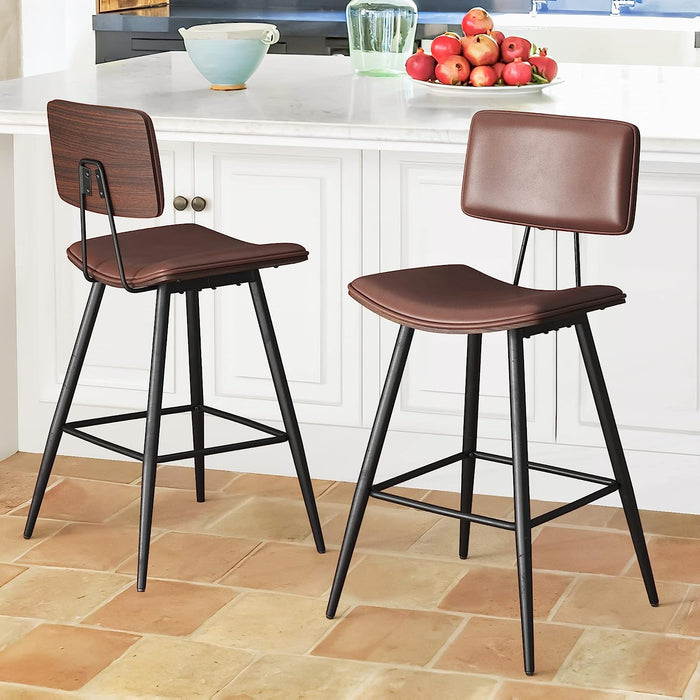 Bentwood Counter Height Bar Stool Set of 2