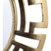 Gold Tribal round Mirror, Contemporary Style