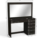 Modern Makeup Vanity with Hollywood Light Bulbs