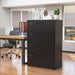 Lockable 4-Drawer Metal File Cabinet for Home Office