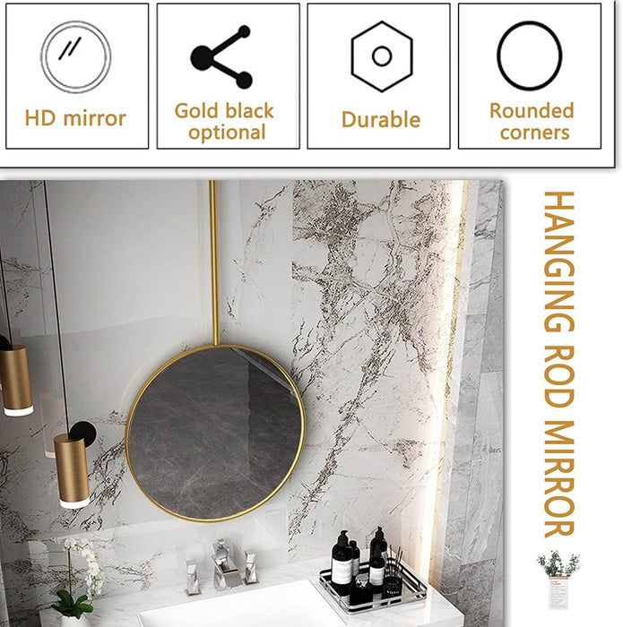 Wall Mounted Mirror, Hanging Mirror Bathroom Vanity