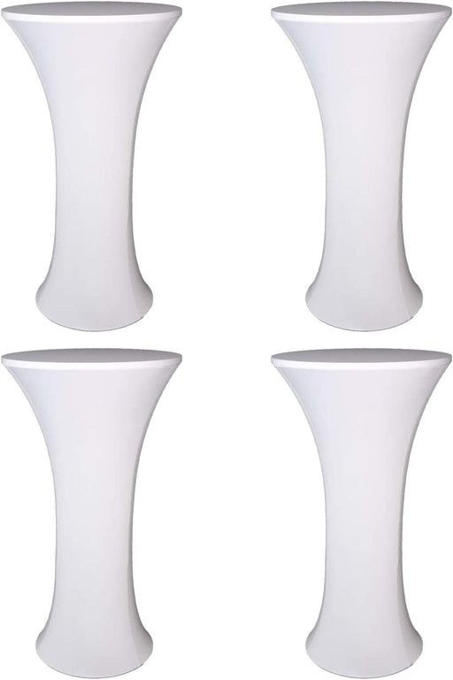 White Cocktail Tablecloth with Spandex
