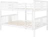 Dividable Full over Full Bunk Bed with Full-Length Guardrail