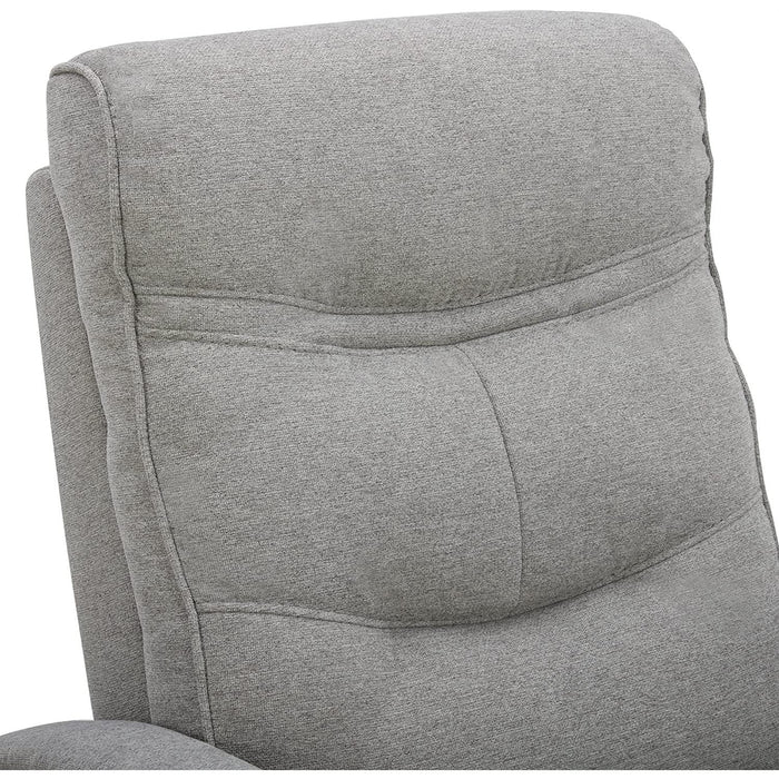 Fabric Power Swivel Glider Rocker Recliner Chair (Light Grey)