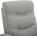 Fabric Power Swivel Glider Rocker Recliner Chair (Light Grey)