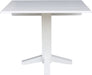 Square Dual Drop Leaf Dining Table, 36", White