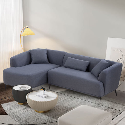 Modern L-Shaped Sofa with Chaise Lounge