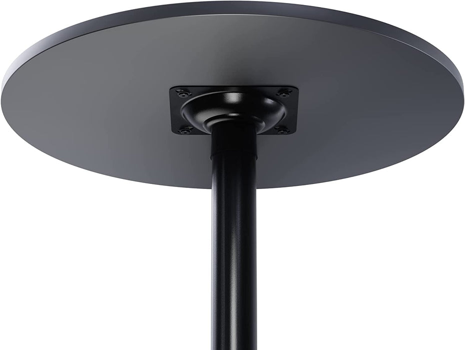 Obsidian Black Pub Table for High Bar