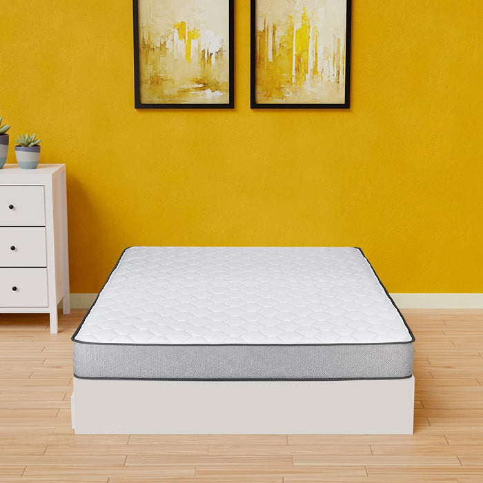 Gray Full XL 8-Inch Medium Firm Foam Mattress