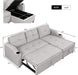 Reversible Sleeper Sectional Sofa with Storage