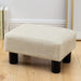 Modern Beige Footrest Ottoman for Home and Office