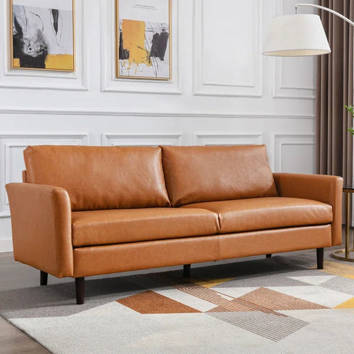 Louvre 81'' Vegan Leather Sofa