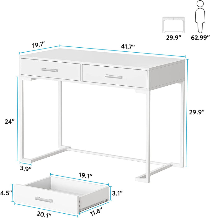 White Vanity Table Dressing Desk