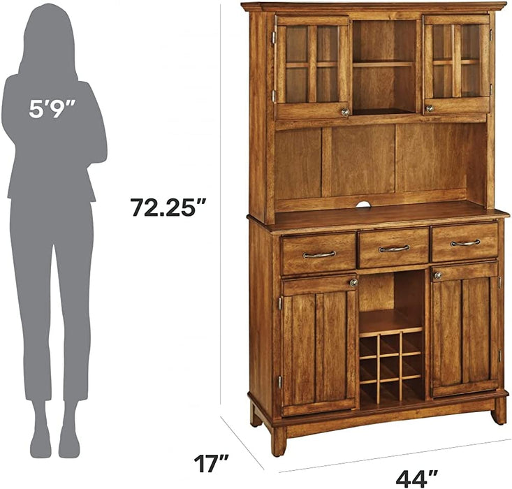 Buffet of Buffets Oak and Wood Top